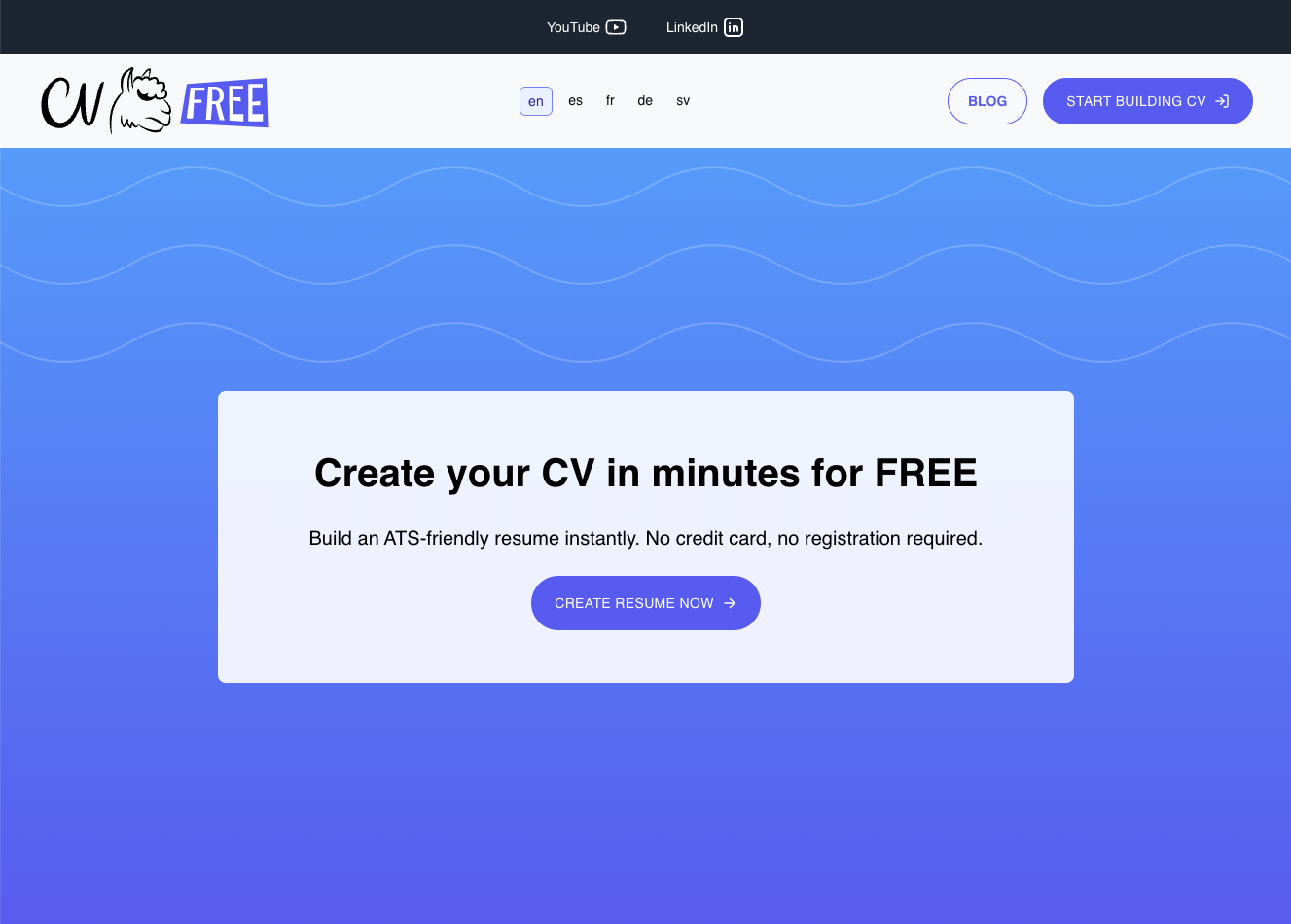 How to create CV